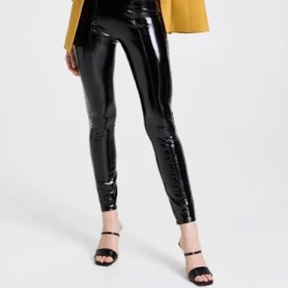 SPANX Black Shiny Leggings